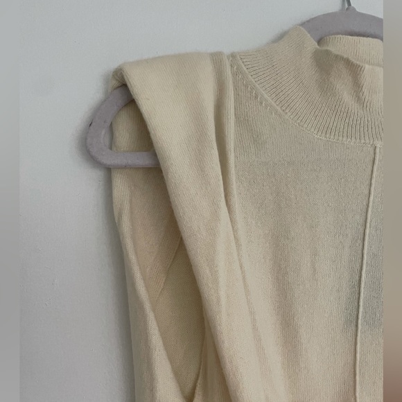 Mock Neck Cashmere Sweater Vest - Picture 4 of 5